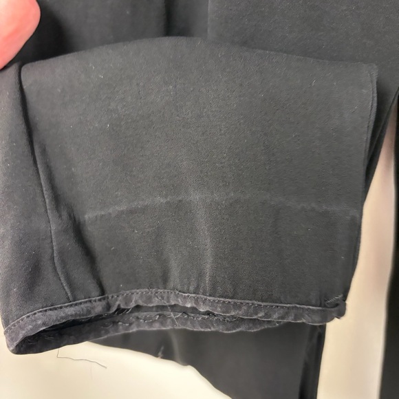 Brunello Cucinelli 100% Silk Tapered Black Trousers Size 6 - Picture 2 of 9